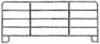 5-bar livestock corral ranch gate
